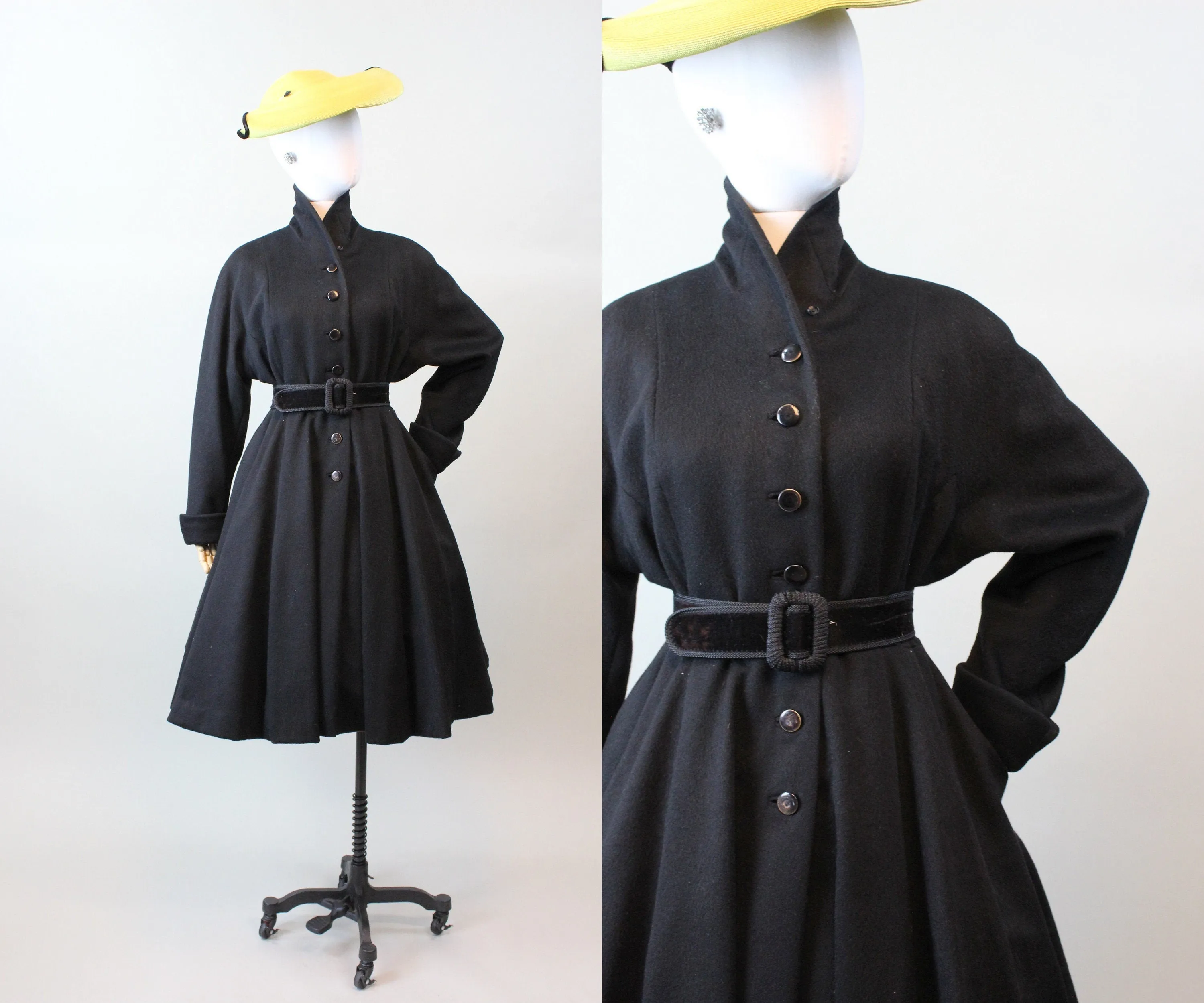 1950s wool PRINCESS coat small medium | new fall winter