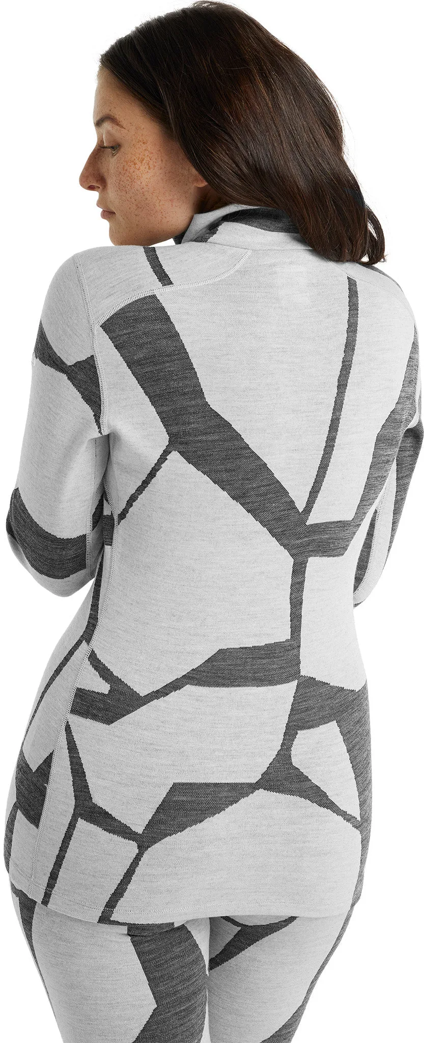 250 Vertex Fractured Landscapes LS Half Zip Base Layer - Women's|-|Couche de base à demi-glissière et manches longues Fractured Landscapes de 250 Vertex - Femme