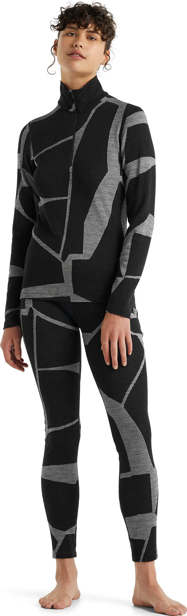 250 Vertex Fractured Landscapes LS Half Zip Base Layer - Women's|-|Couche de base à demi-glissière et manches longues Fractured Landscapes de 250 Vertex - Femme