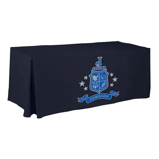 8' Custom Printed Fitted Table Cover - Front Panel Print