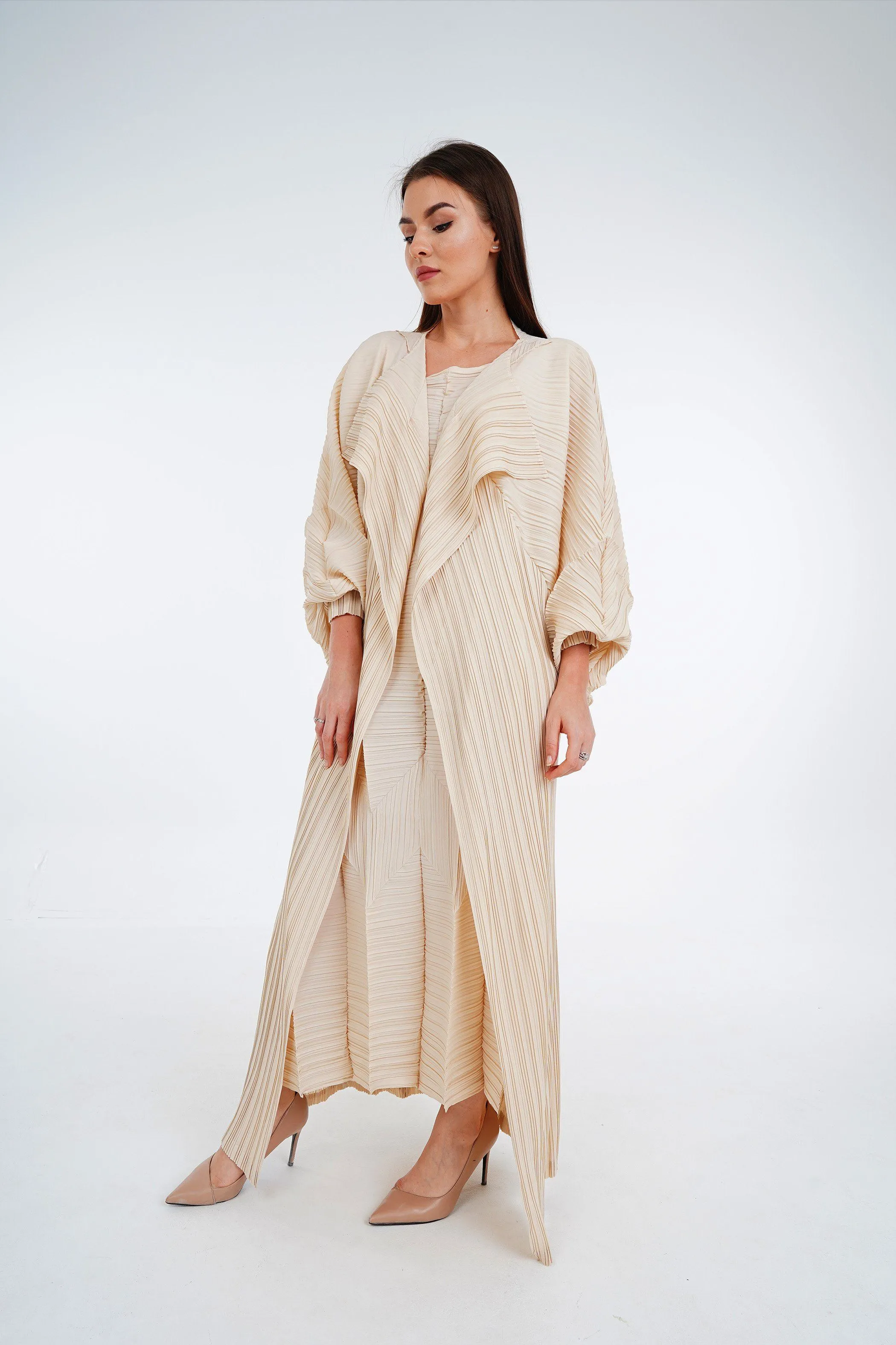 Abaya Pleated Circular With Shayla