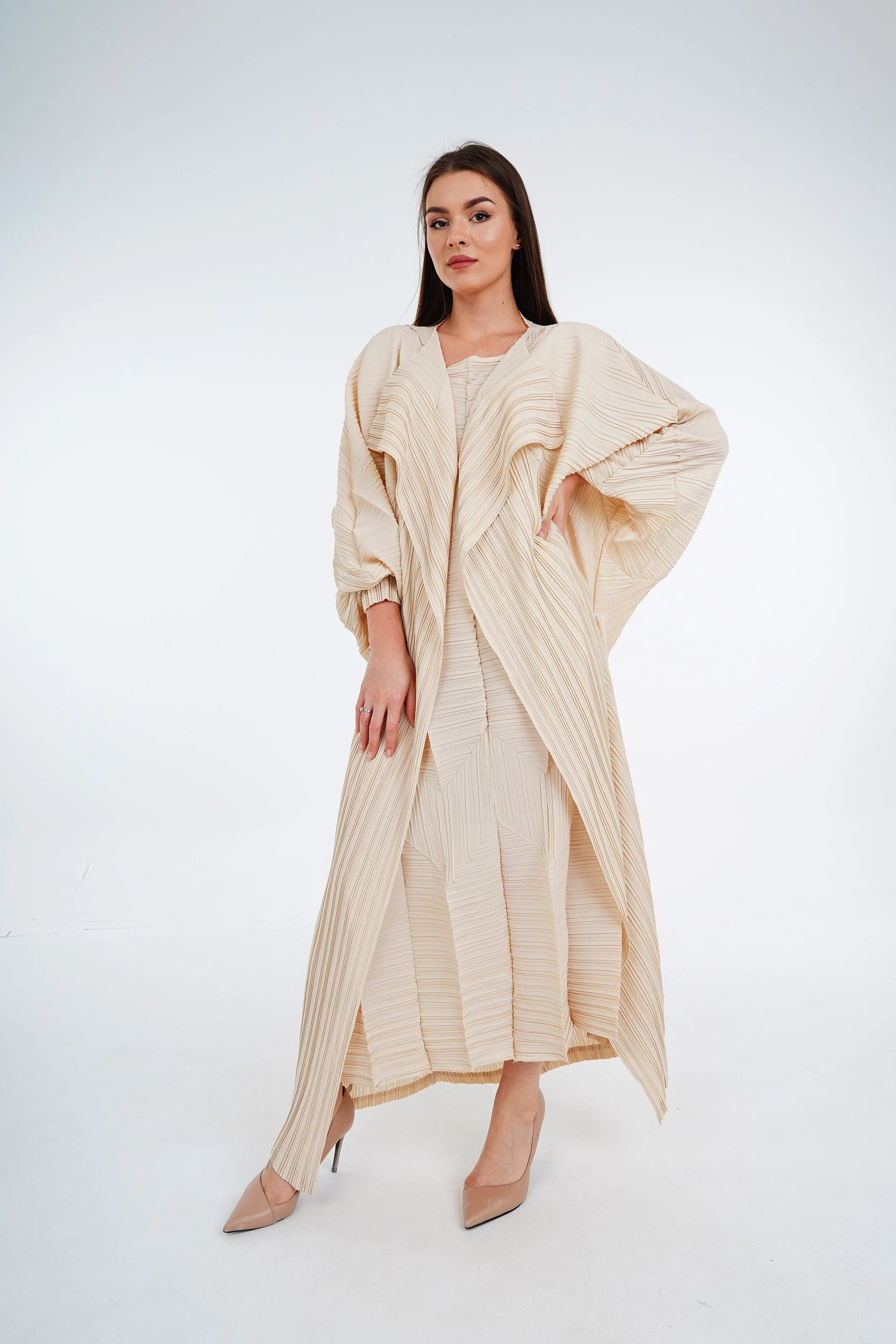 Abaya Pleated Circular With Shayla