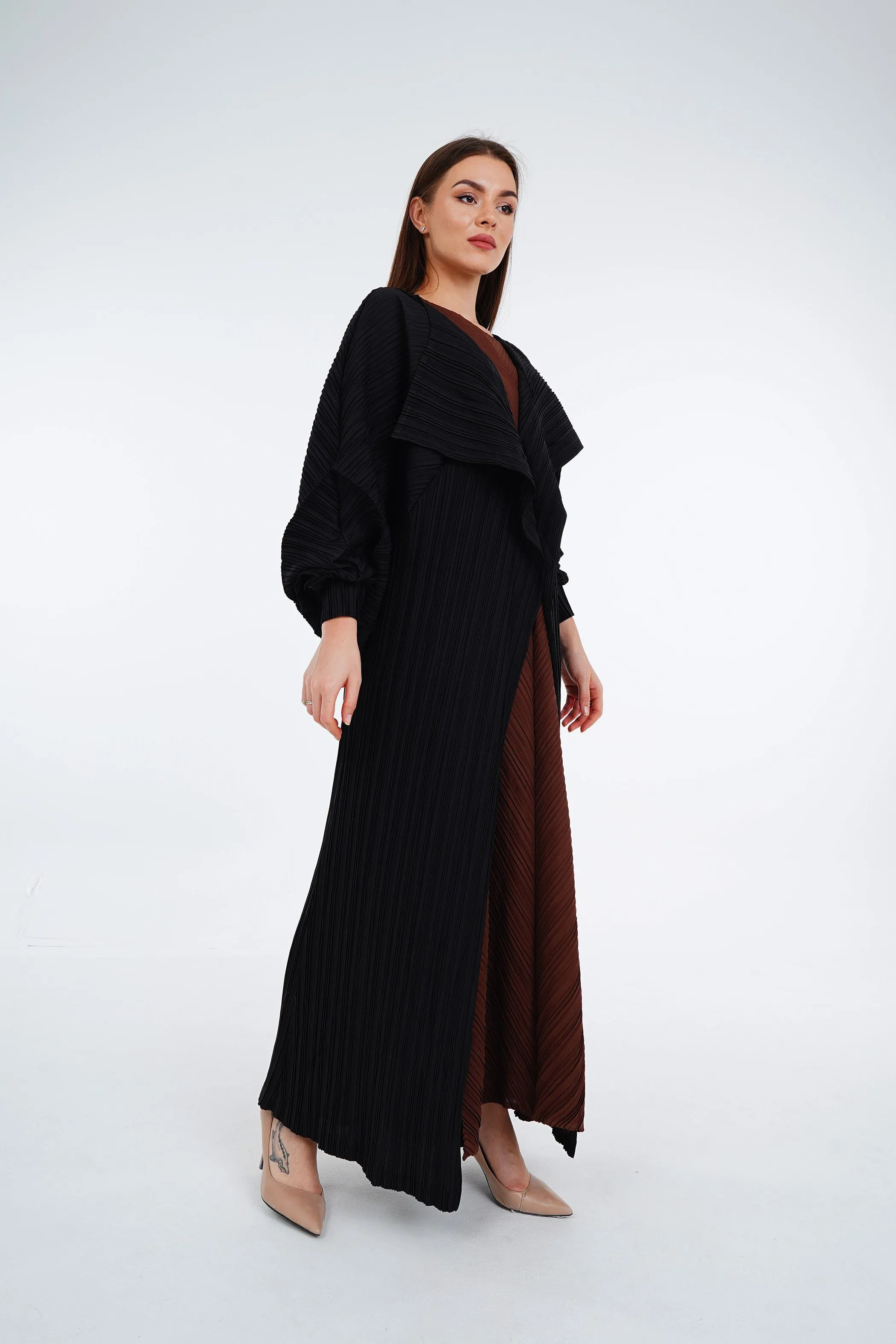 Abaya Pleated Circular With Shayla