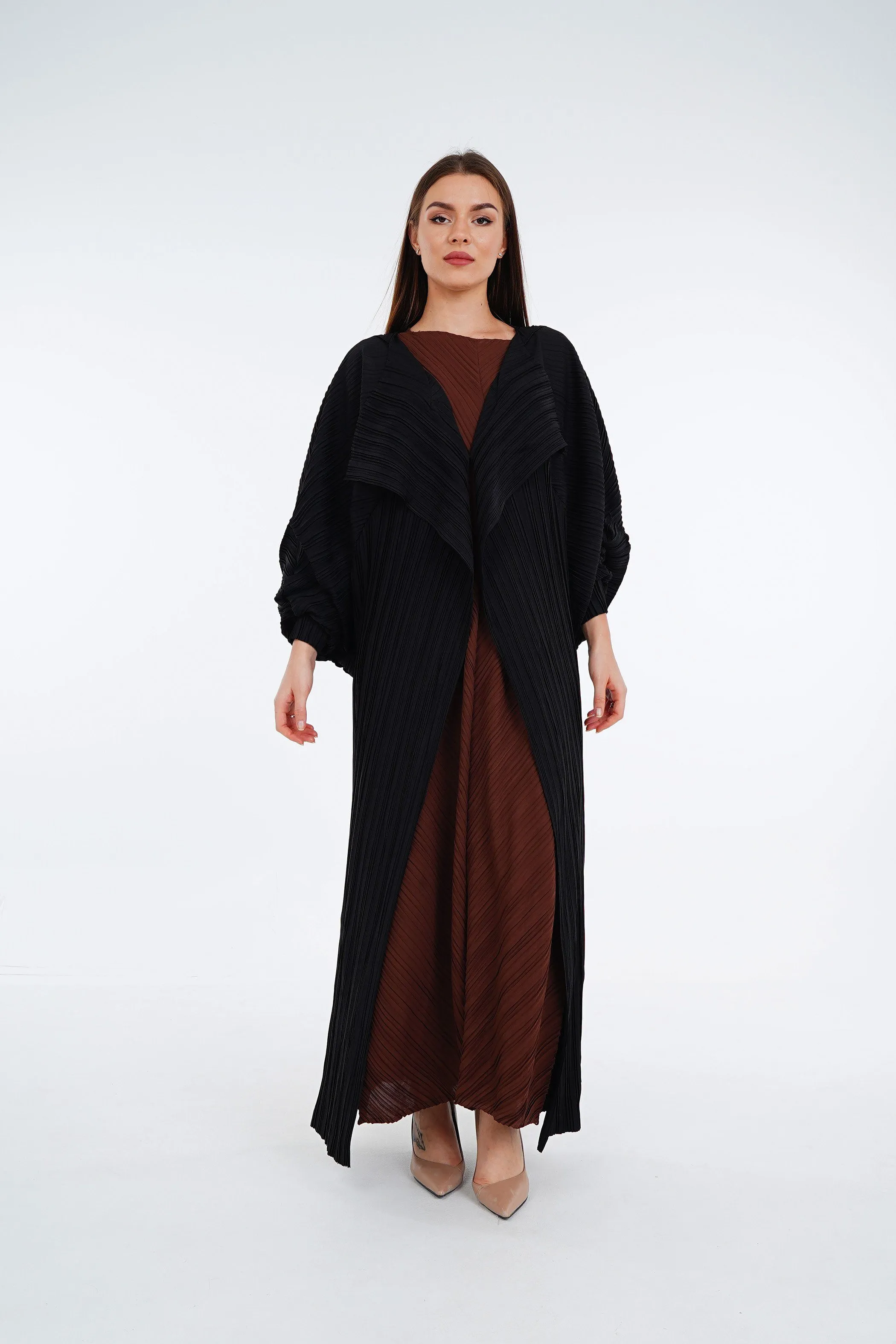 Abaya Pleated Circular With Shayla