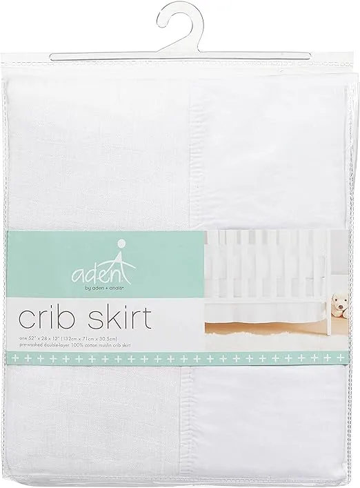 aden   anais Muslin Crib Skirt