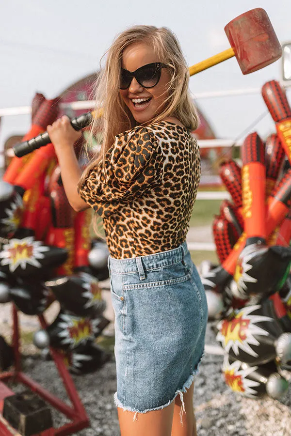 Aim To Please Leopard Bodysuit