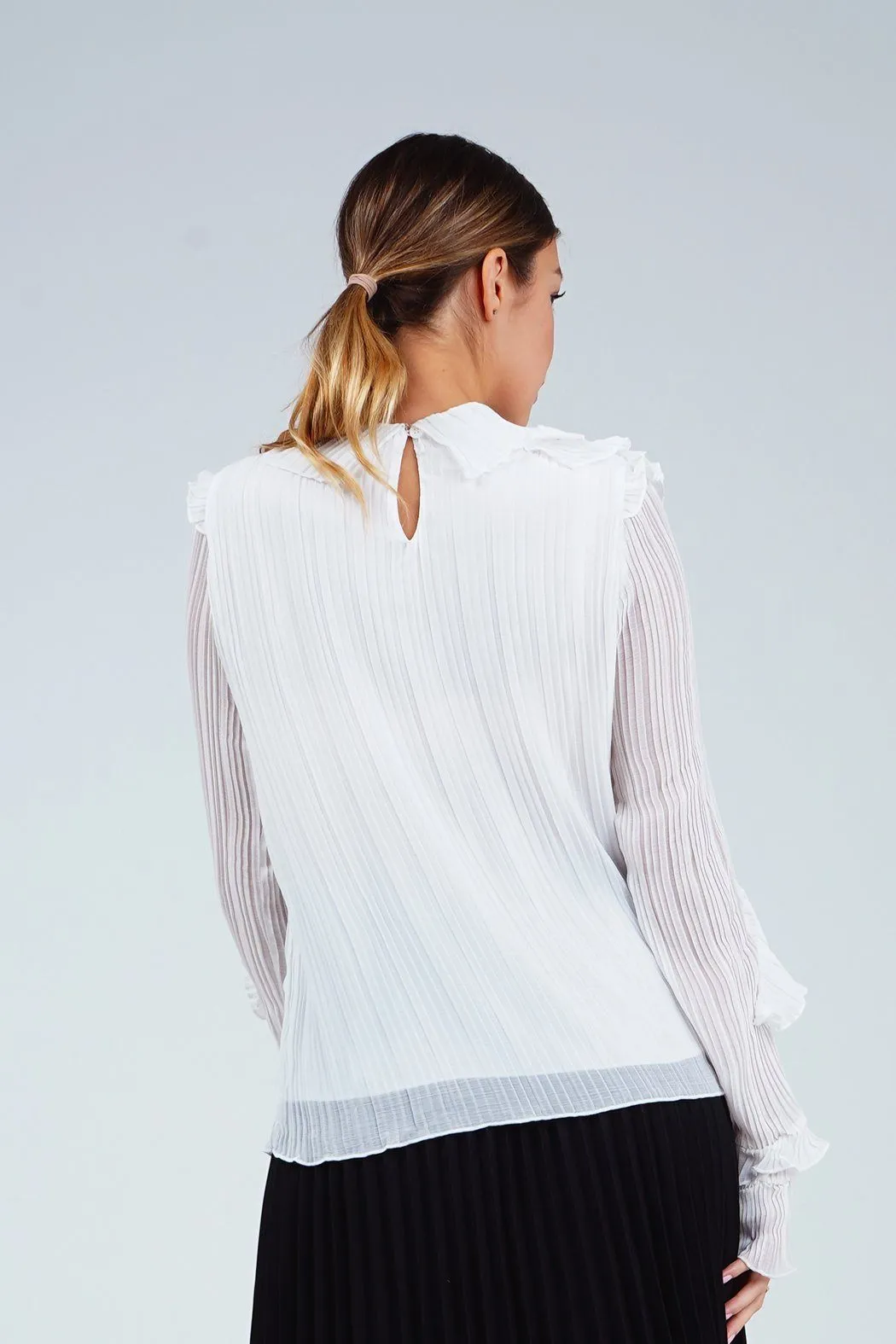 Alexa Long Sleeve Ruffle Top