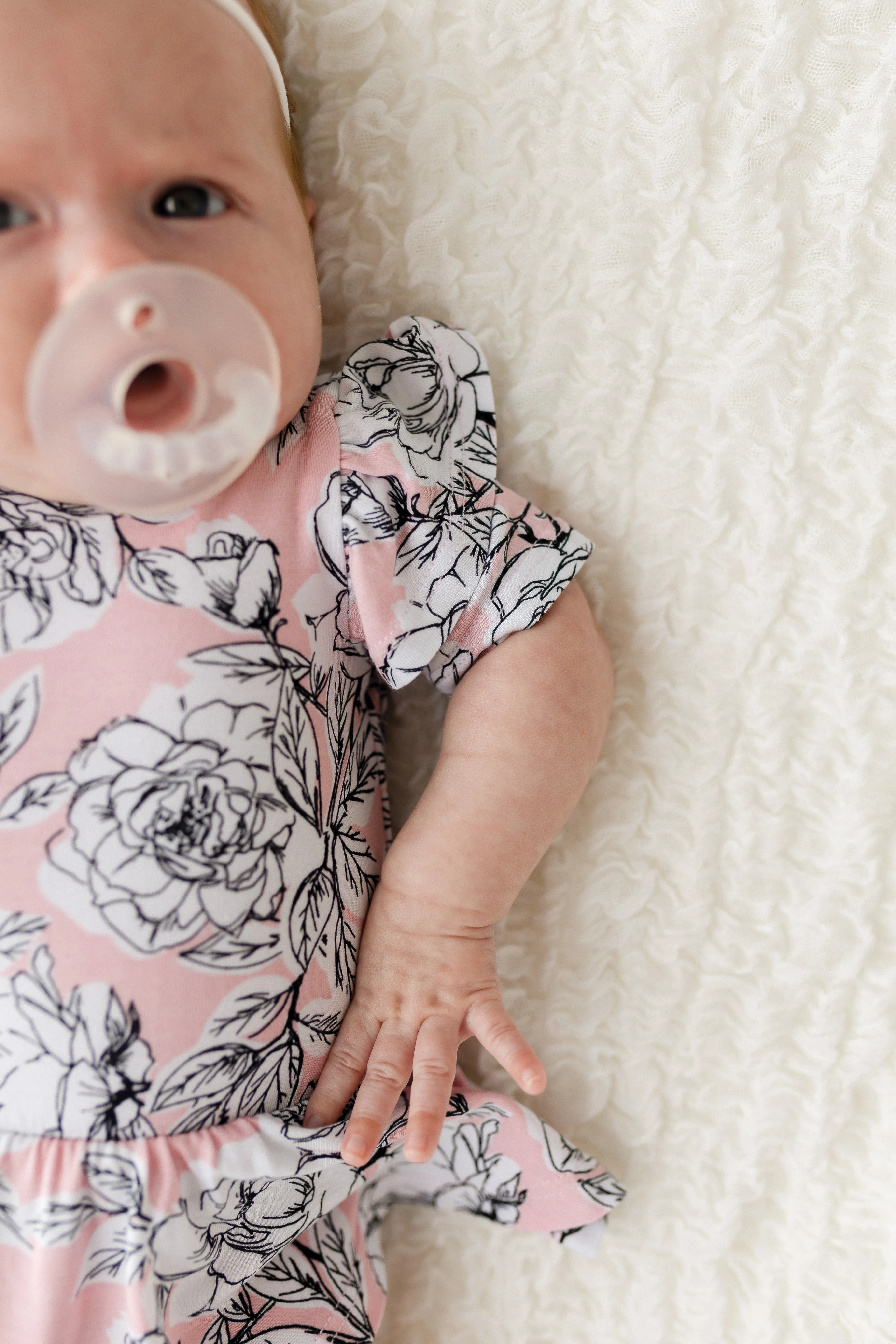 Allie Floral Bamboo Skirted Bodysuit