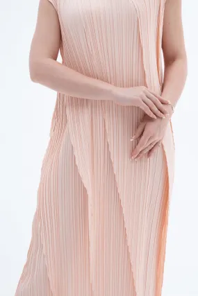 Ashley Pleated Slit Dress