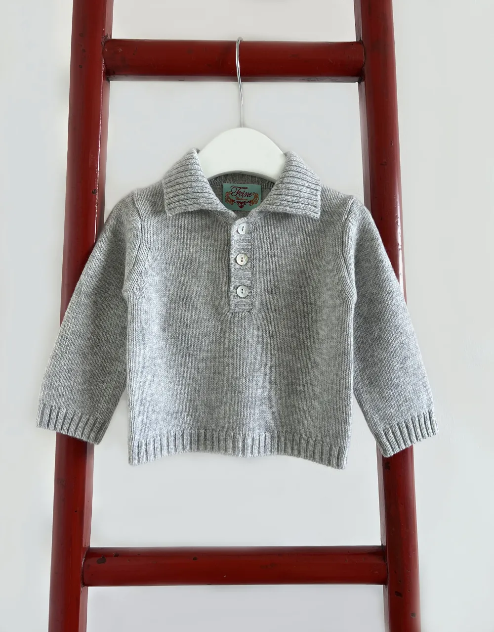 Baby Winter Polo in Platinum