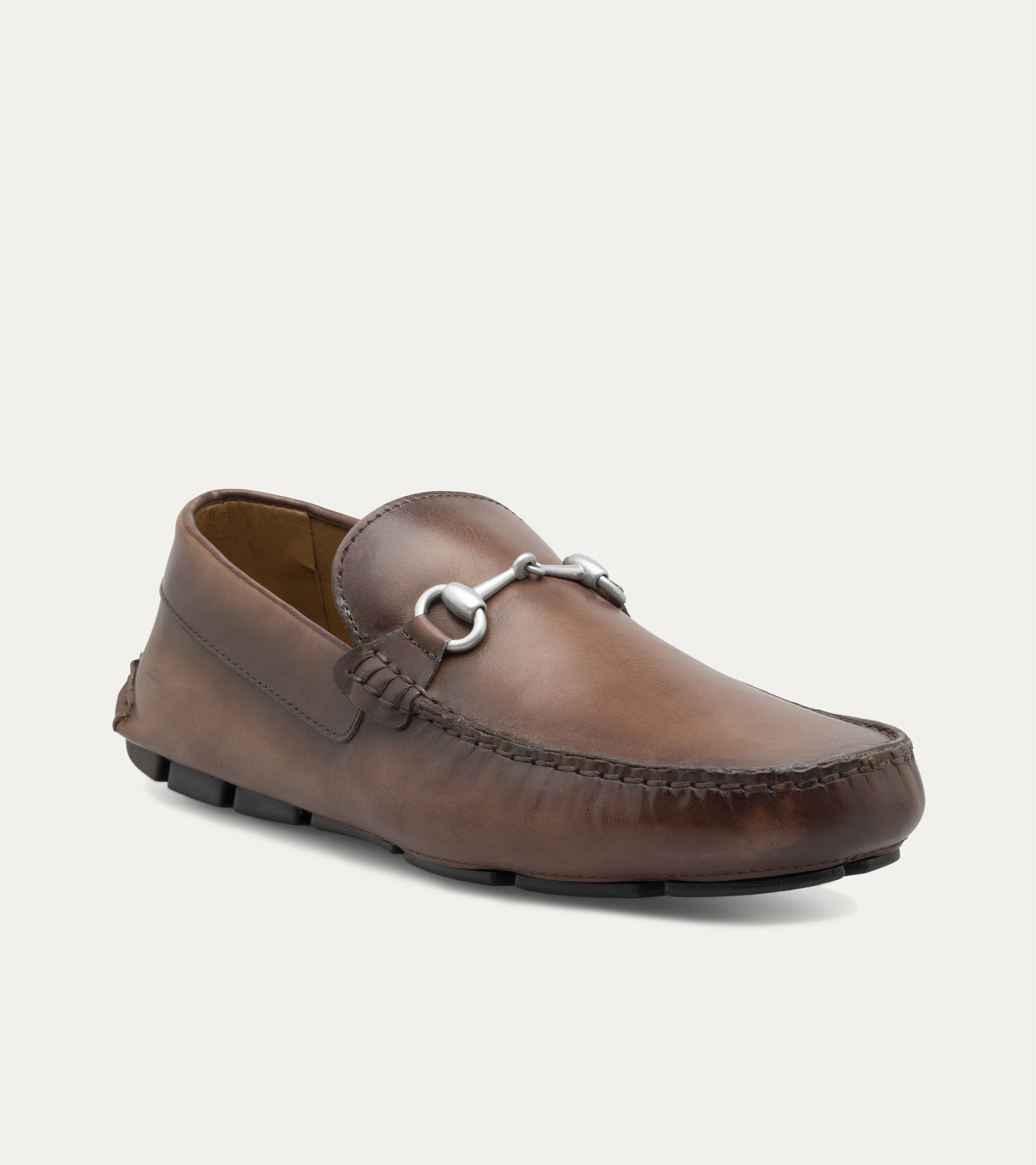 Bit Driving Moccasin In Brown Antique