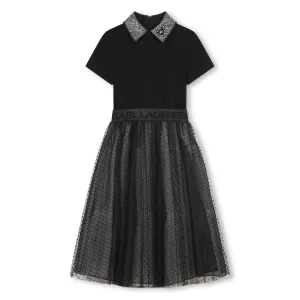 Black Mesh Polka Dot Tutu Dress