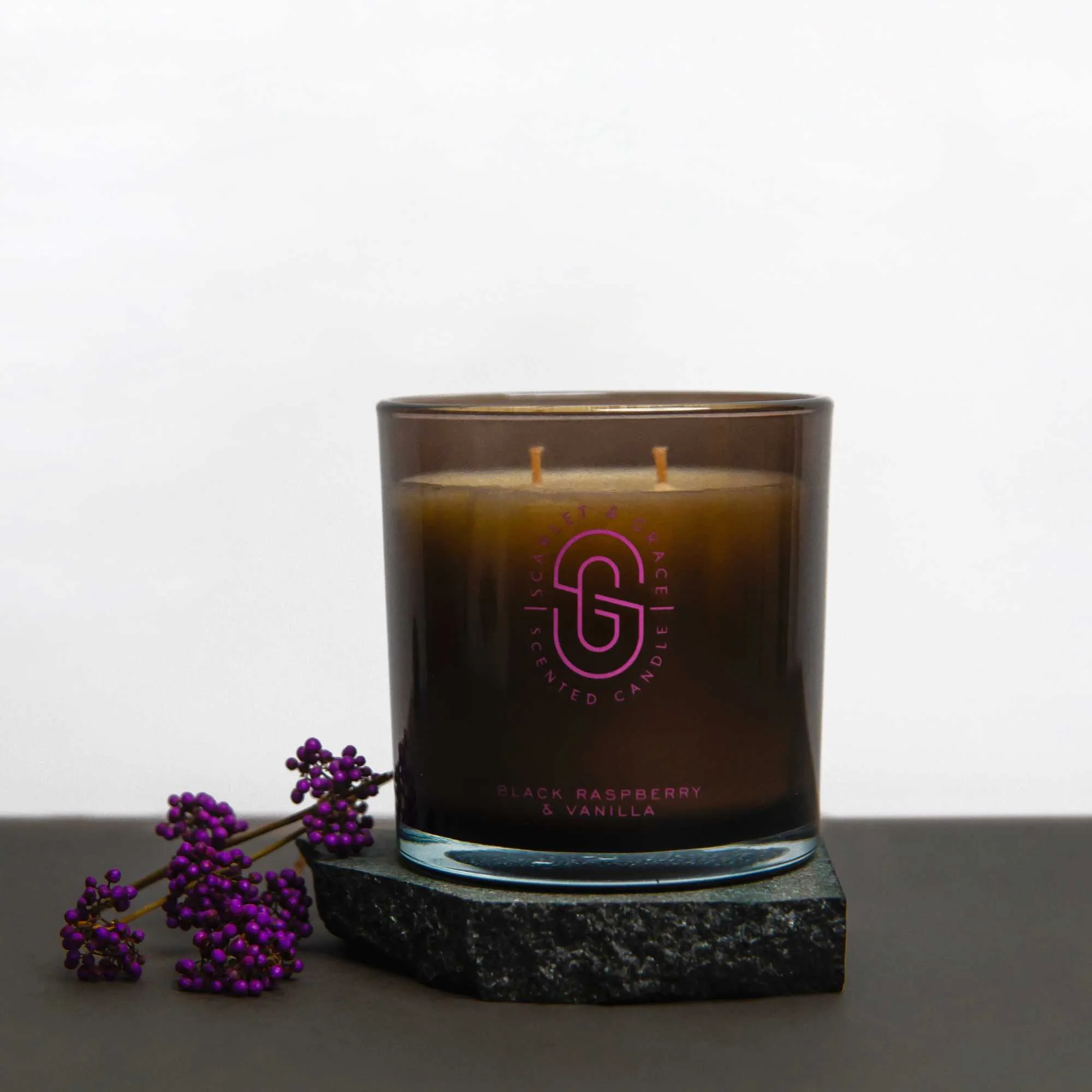 Black Raspberry & Vanilla - 380 gram Soy Wax Candle