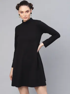 Black Turtle Neck Tent Dress