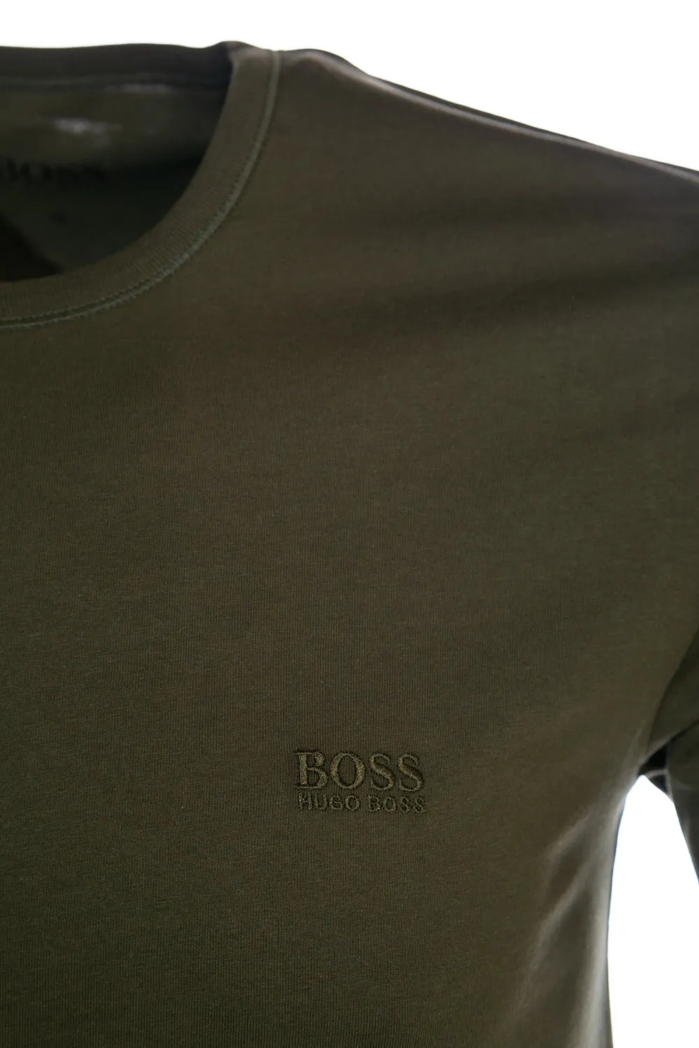 BOSS 3 Pack RN T-Shirt in Khaki, Navy & White