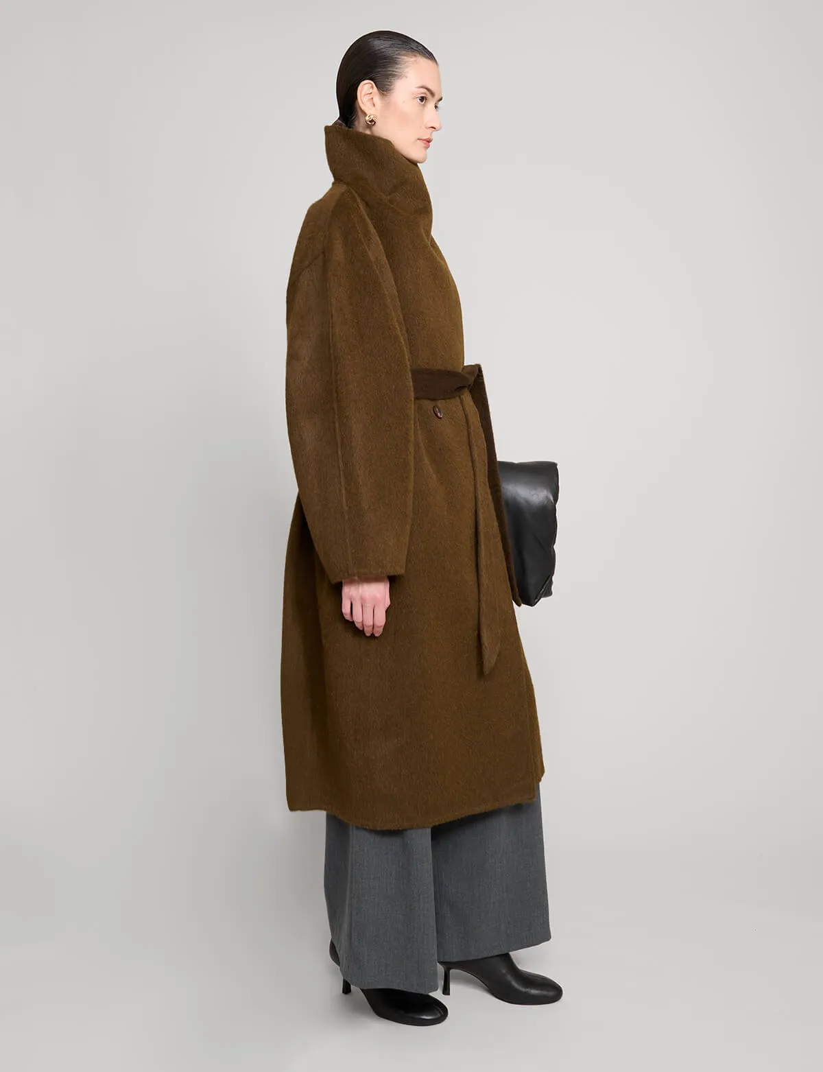 Brown Cocoon Coat