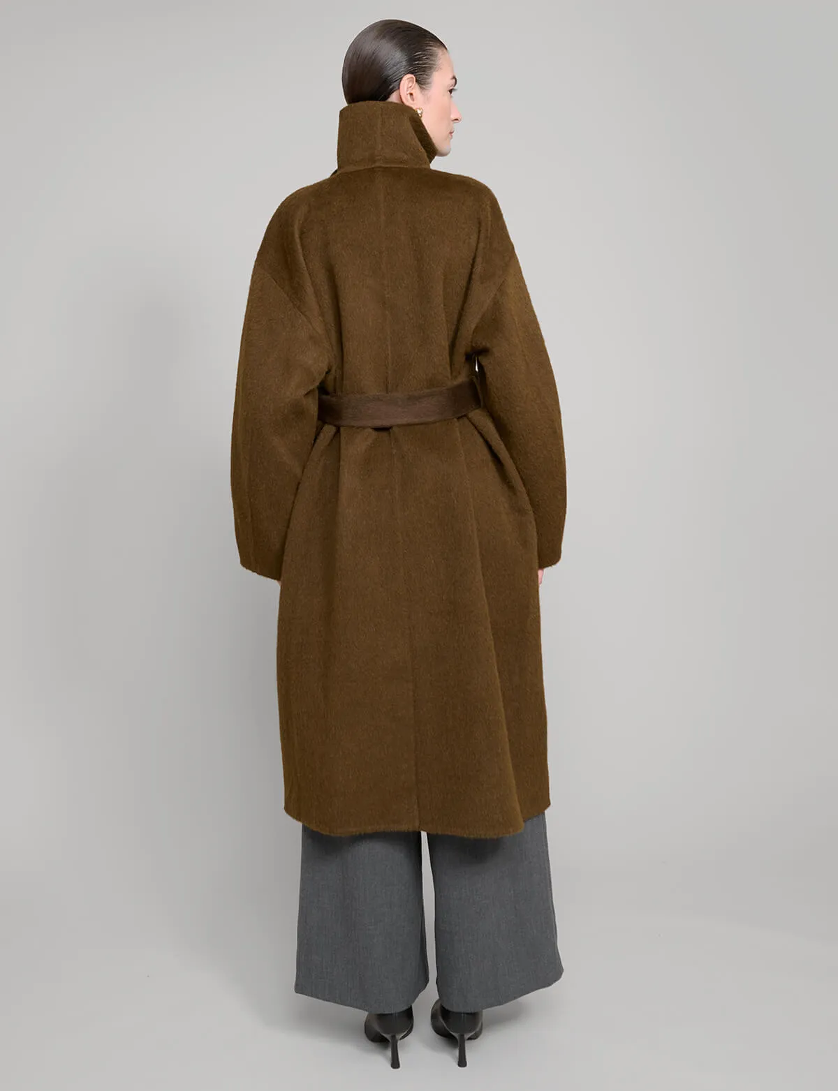 Brown Cocoon Coat