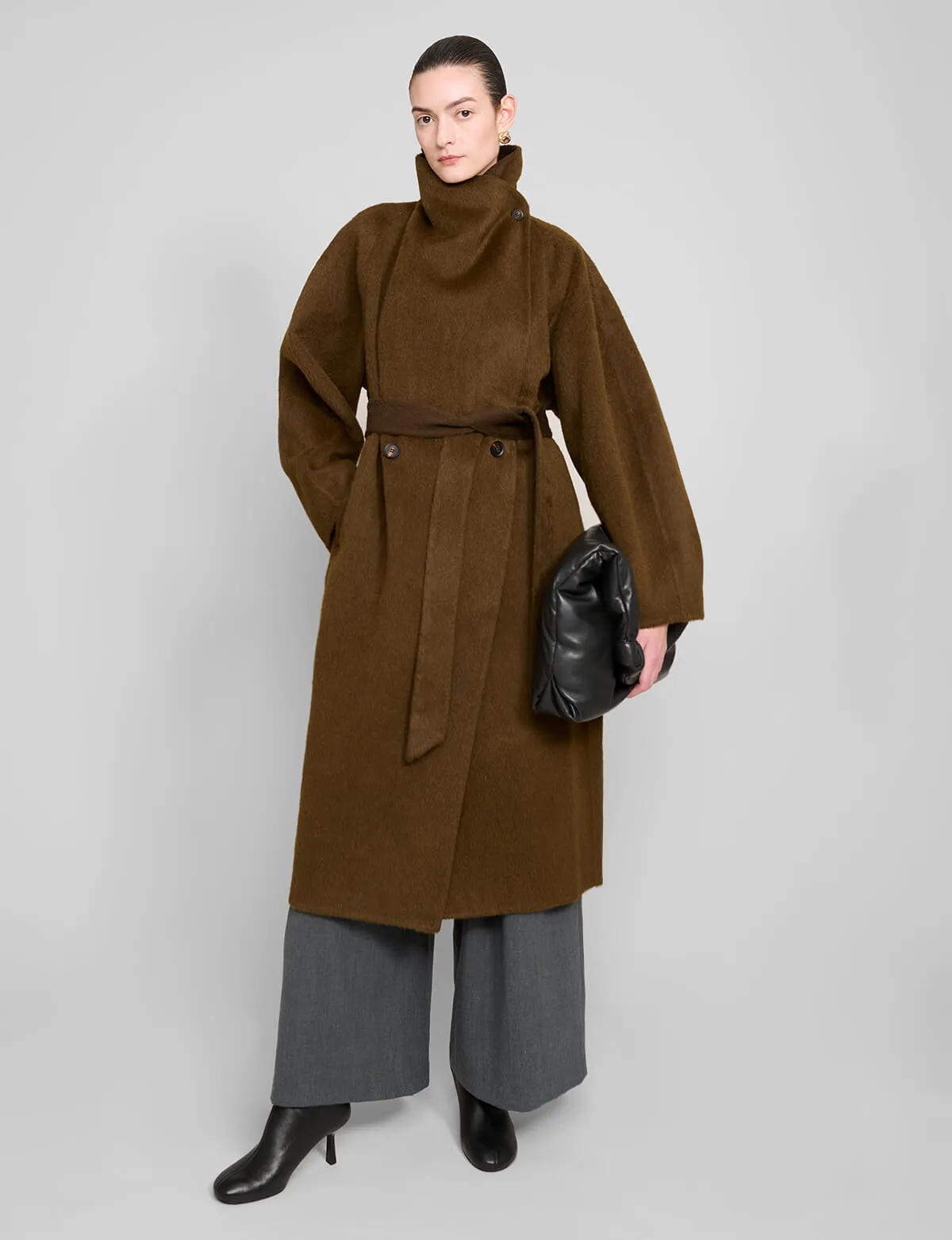 Brown Cocoon Coat