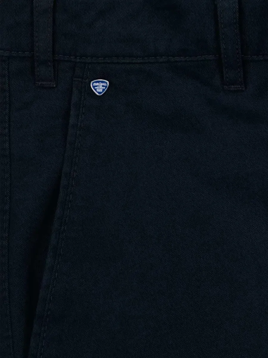 BRUHL Montana Trousers - Four Seasons Chinos - Navy