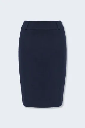 BS734L WYVERN Biz Collection Ladies Loren Skirt Navy