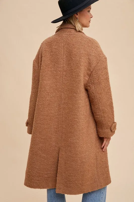 Camel Thick Boucle Coat