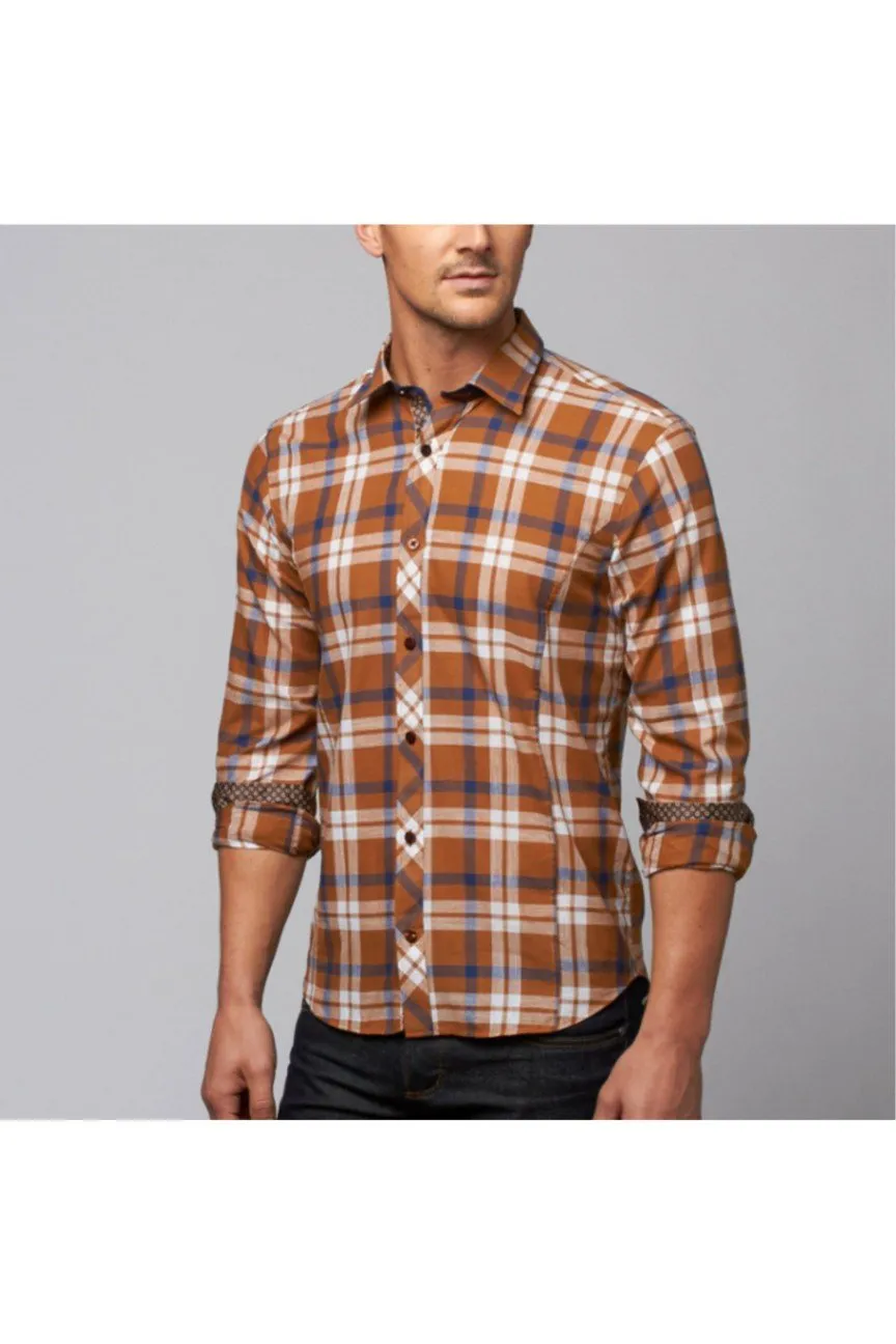 Carmel Plaid Linen Shirt