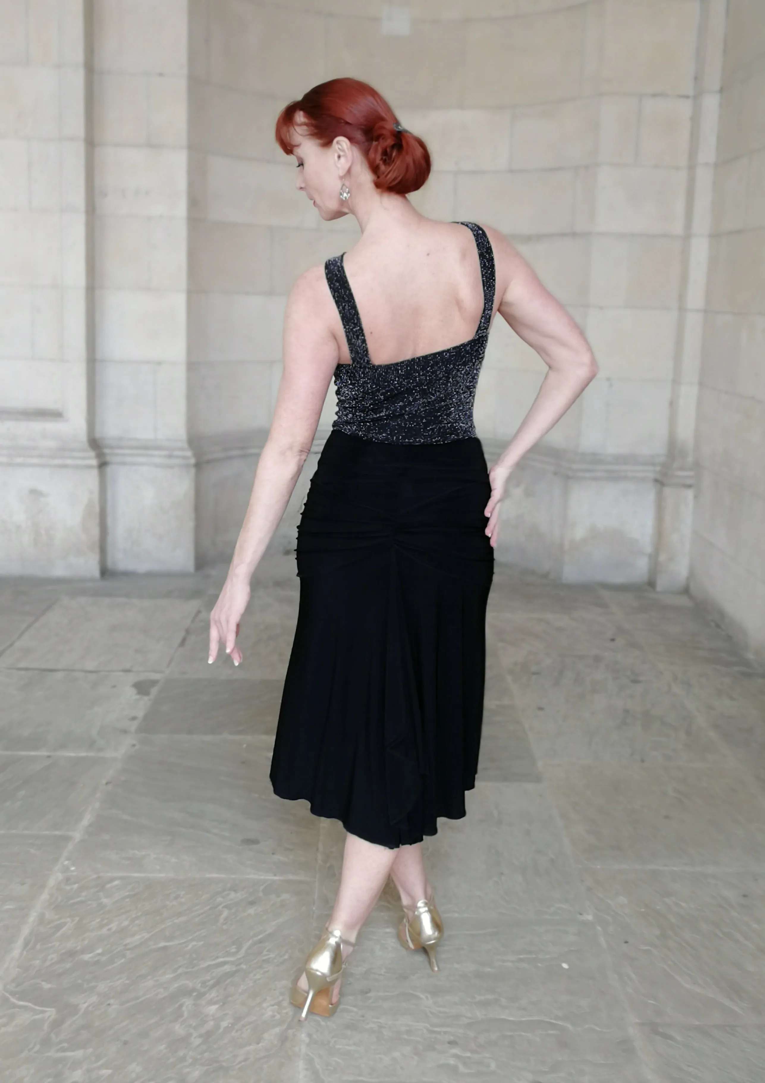 CARMEN Tango skirt with tail