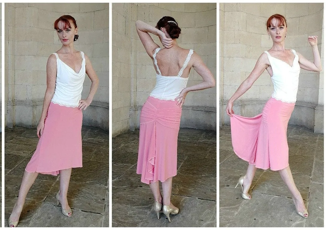 CARMEN Tango skirt with tail