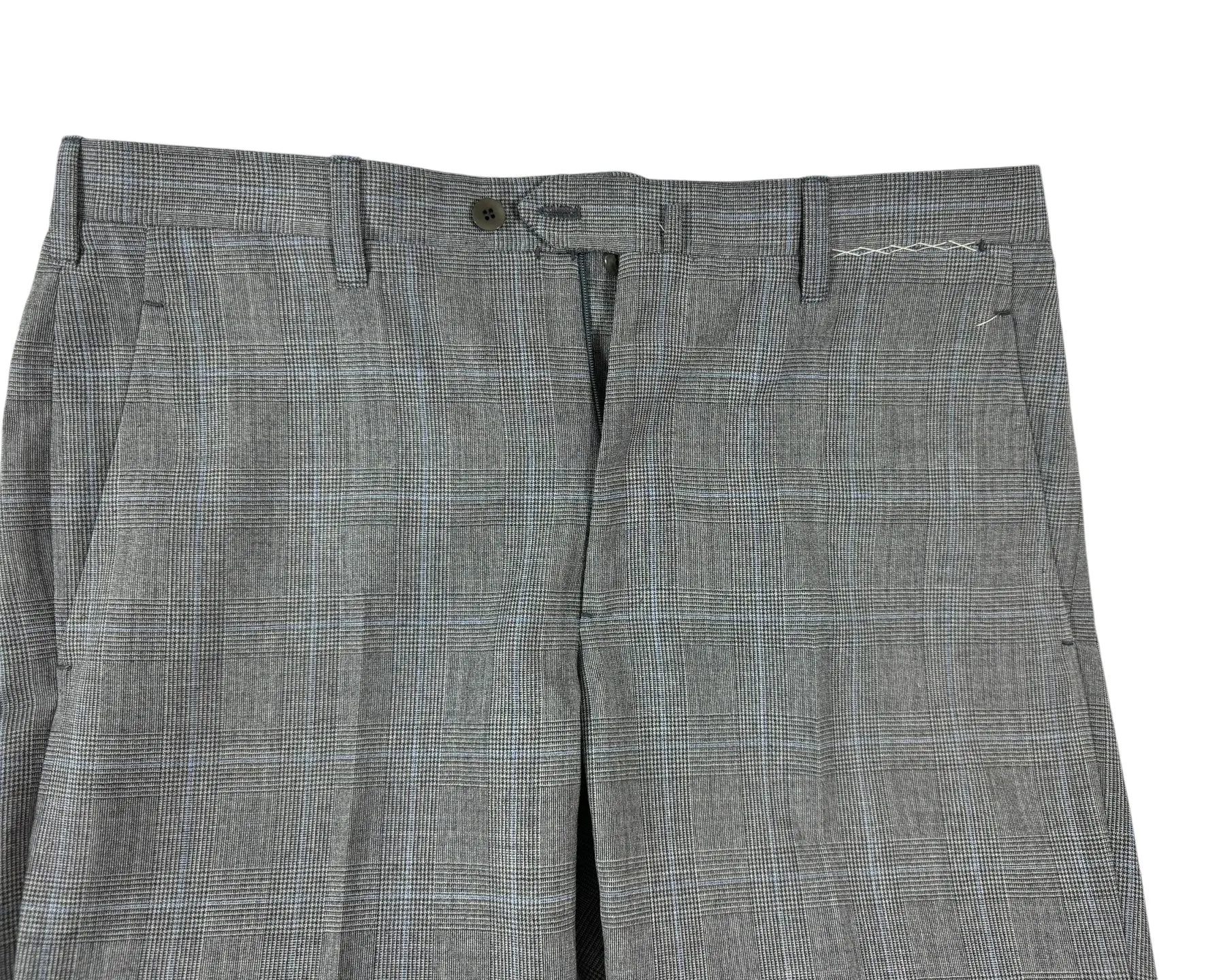 Cesare Attolini Suit Gray Blue Plaid EU 50/ US 40