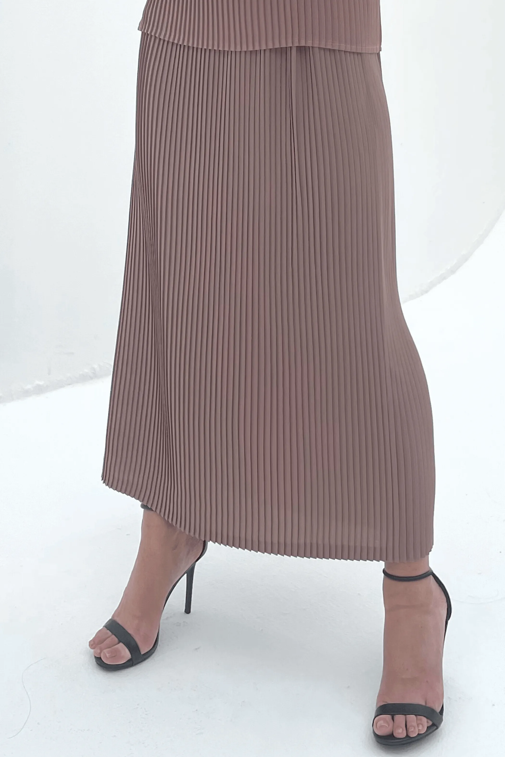 Charlotte Knife Pleat Straight Cut Skirts