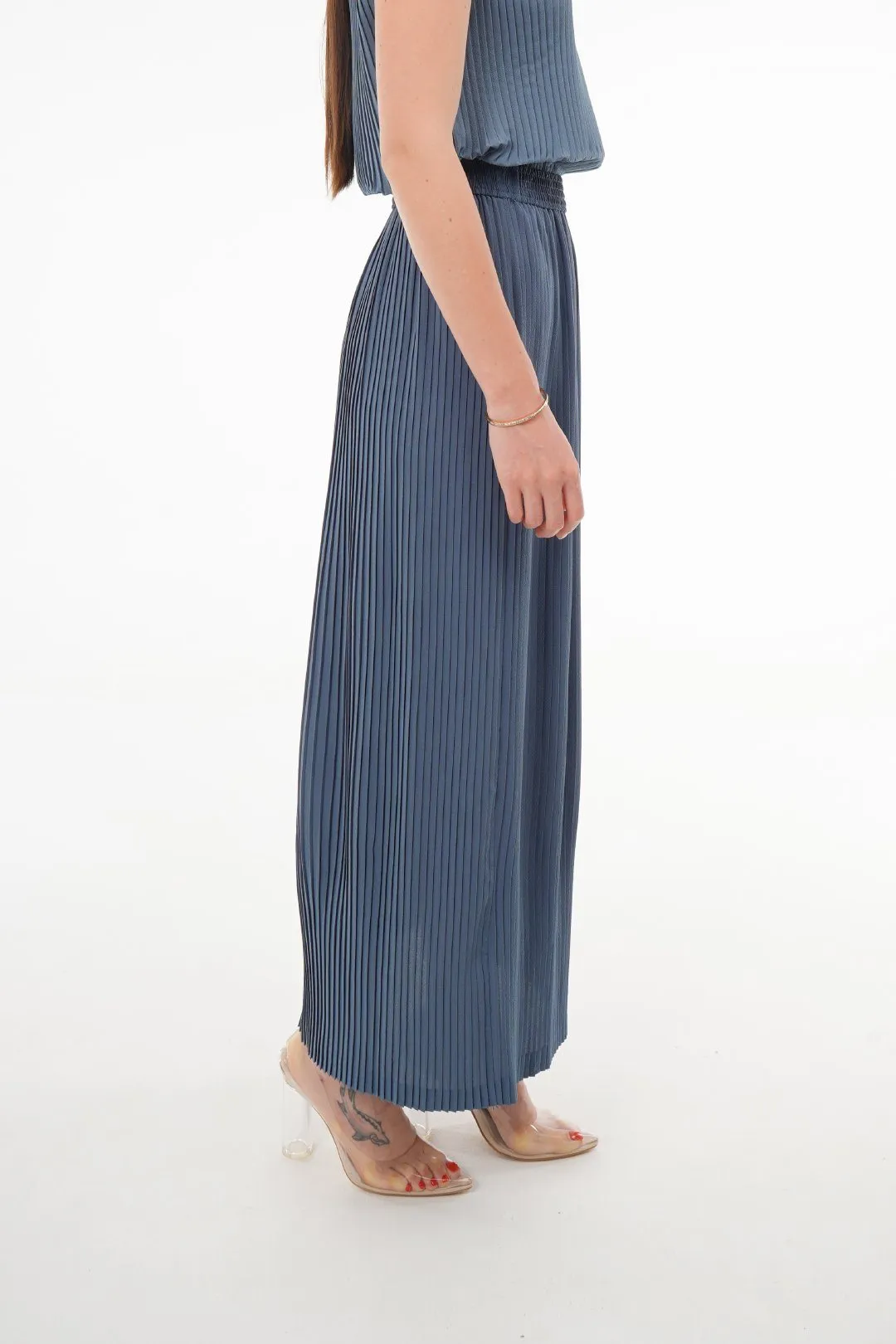 Charlotte Knife Pleat Straight Cut Skirts