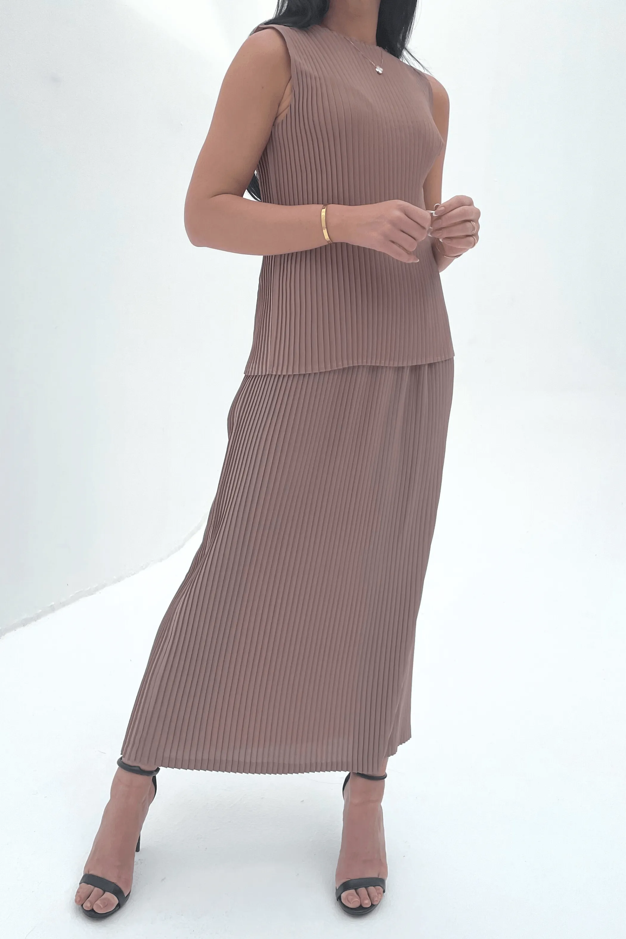 Charlotte Knife Pleat Straight Cut Skirts