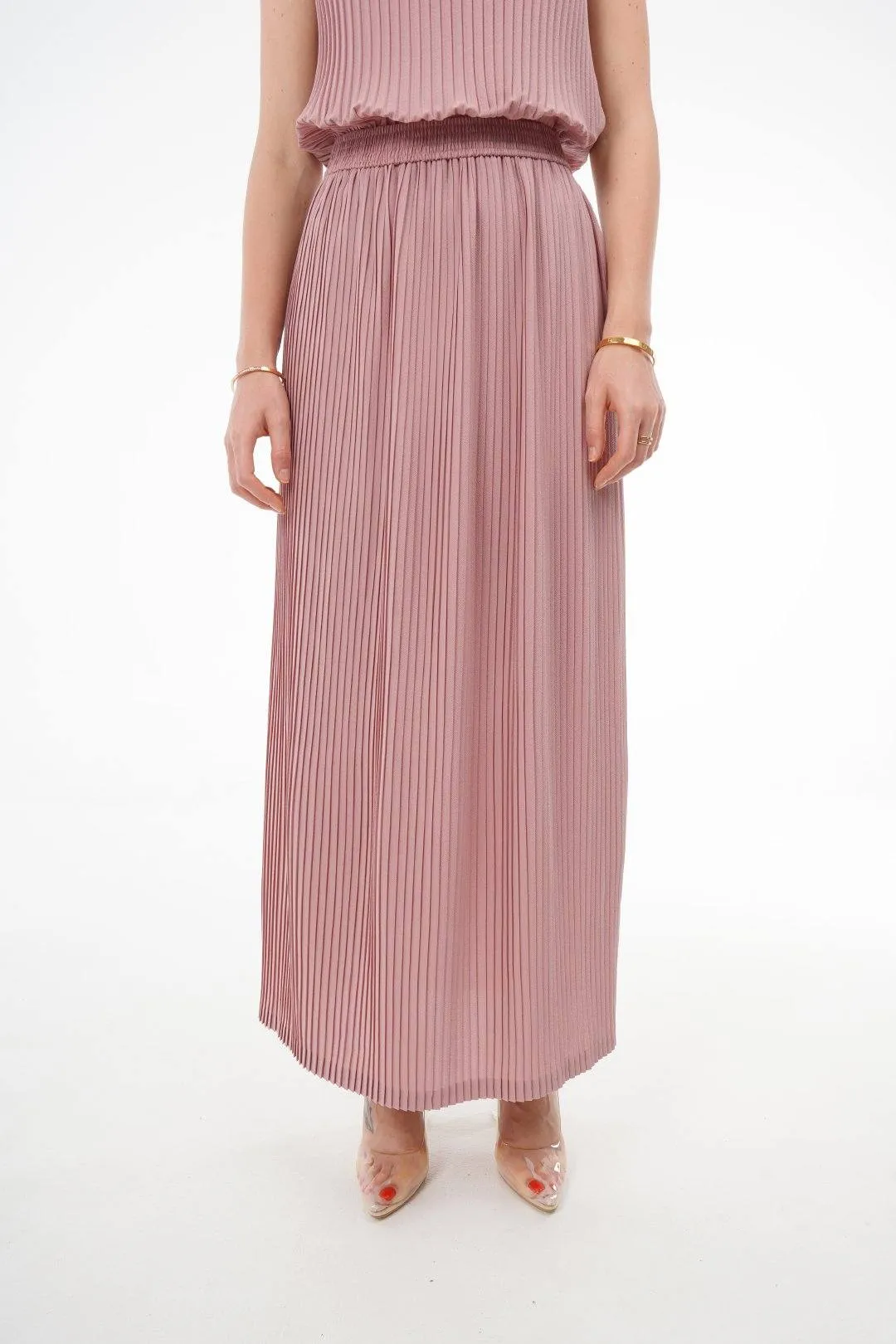 Charlotte Knife Pleat Straight Cut Skirts