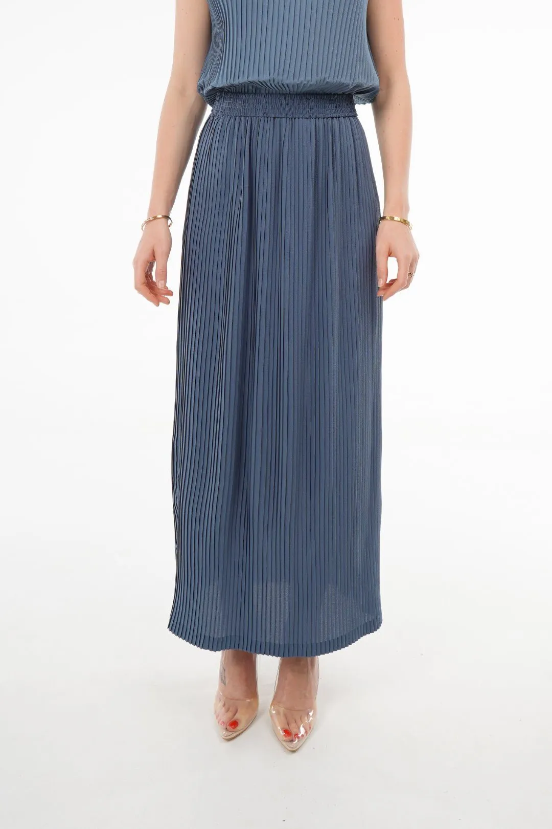 Charlotte Knife Pleat Straight Cut Skirts