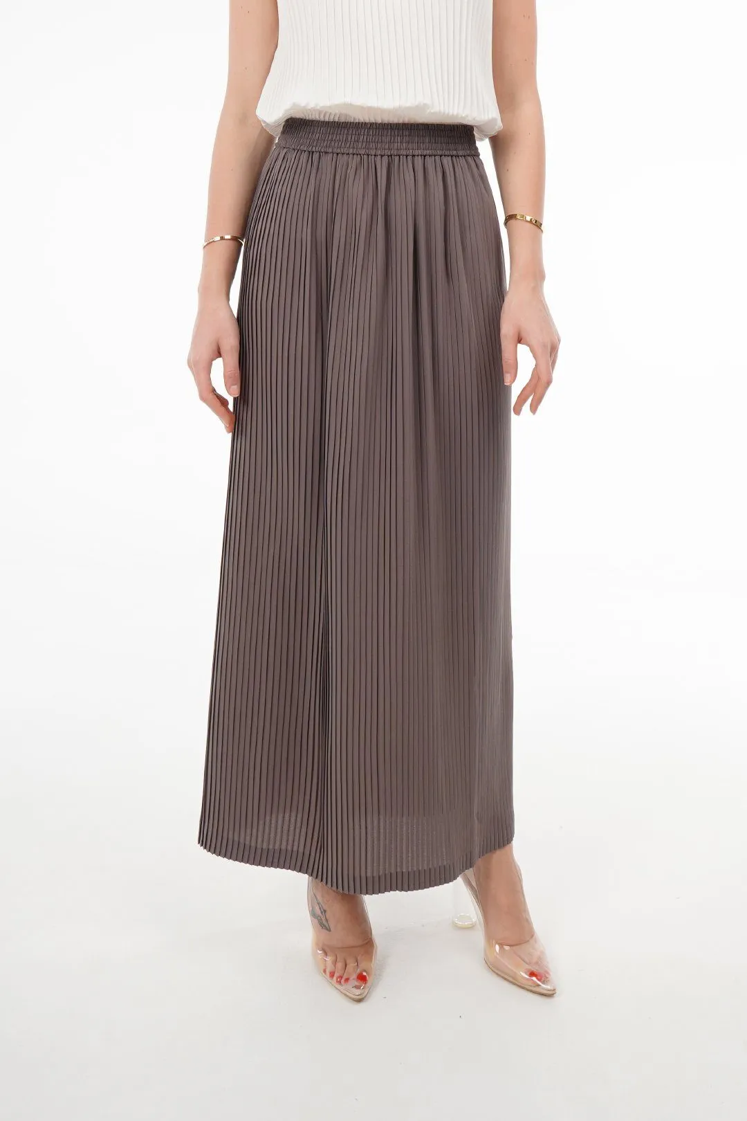 Charlotte Knife Pleat Straight Cut Skirts