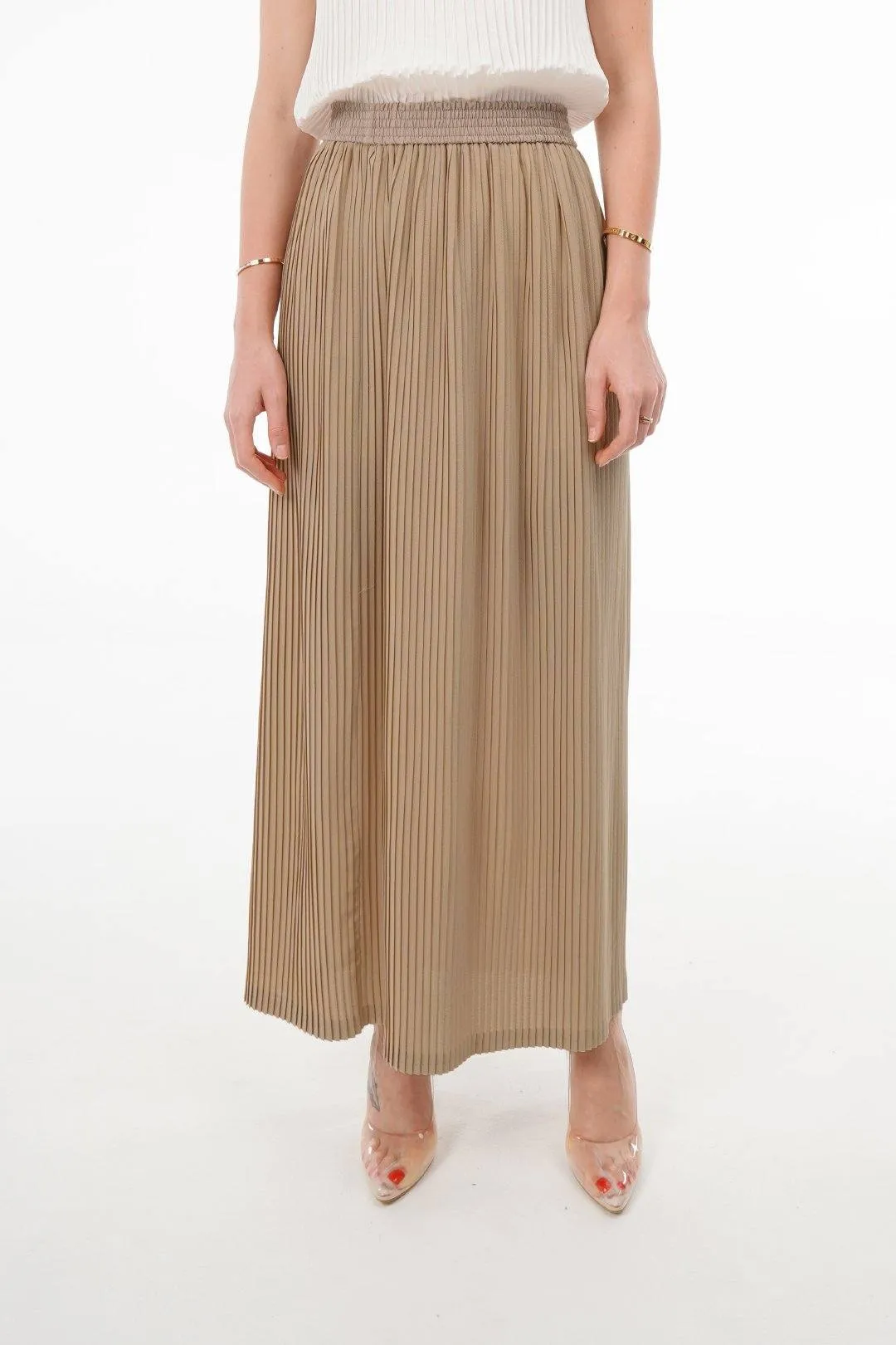 Charlotte Knife Pleat Straight Cut Skirts