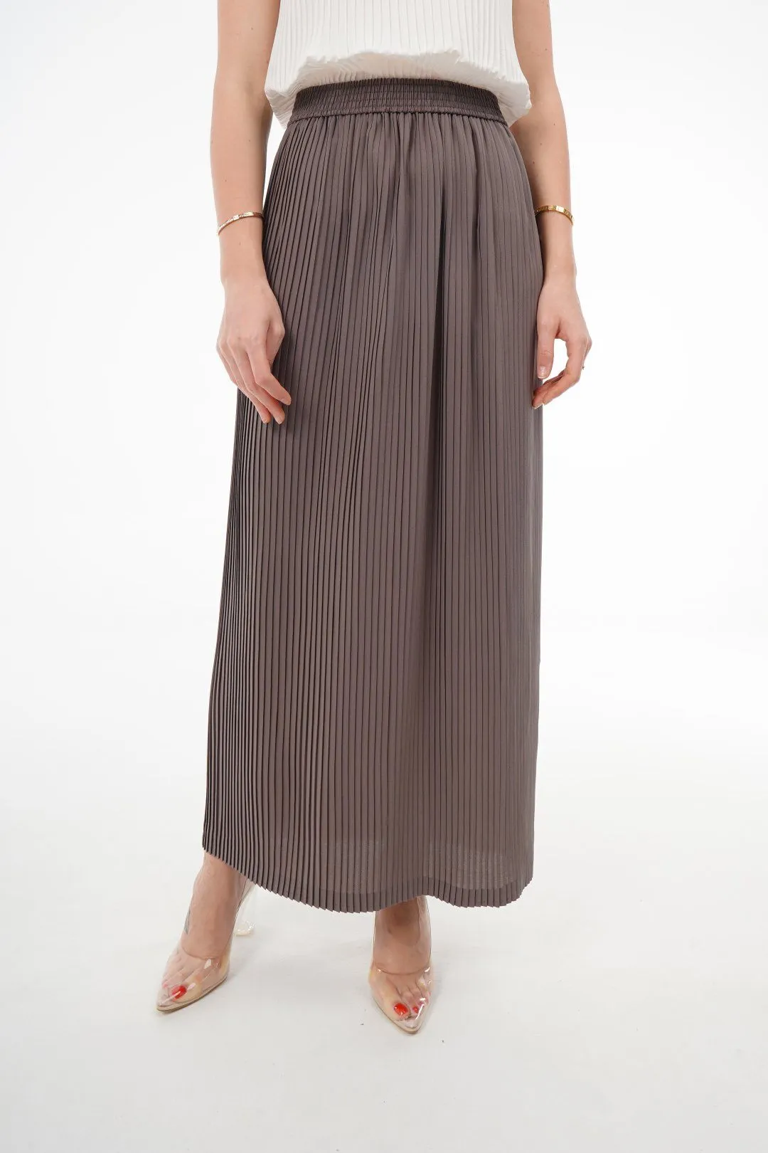 Charlotte Knife Pleat Straight Cut Skirts