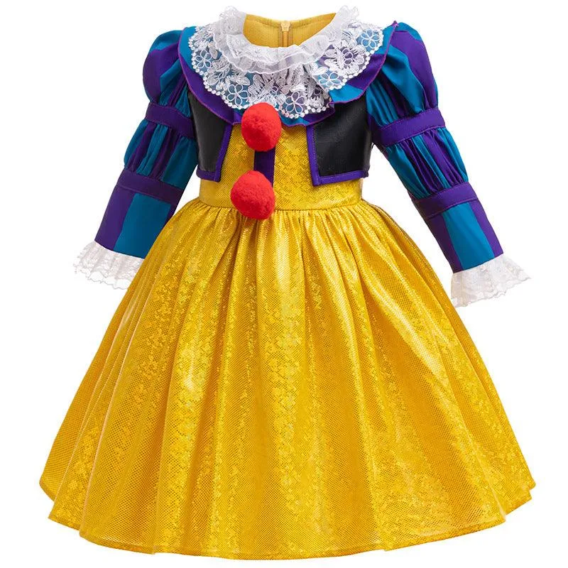 Children's Halloween cosplay cartoon movie horror character costume girl princess dress performance set