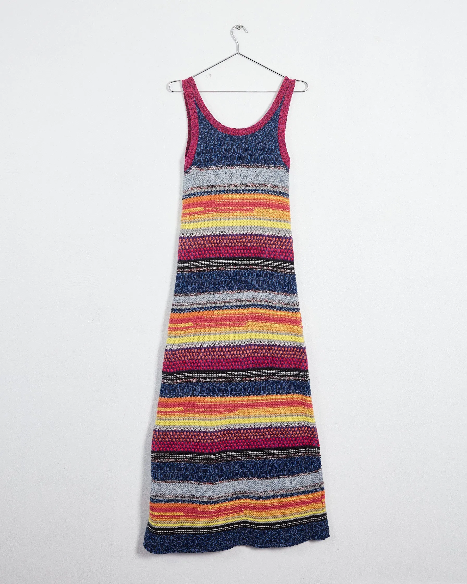 Chloé spring '22 recycled cashmere maxi dress, multi, 6-10