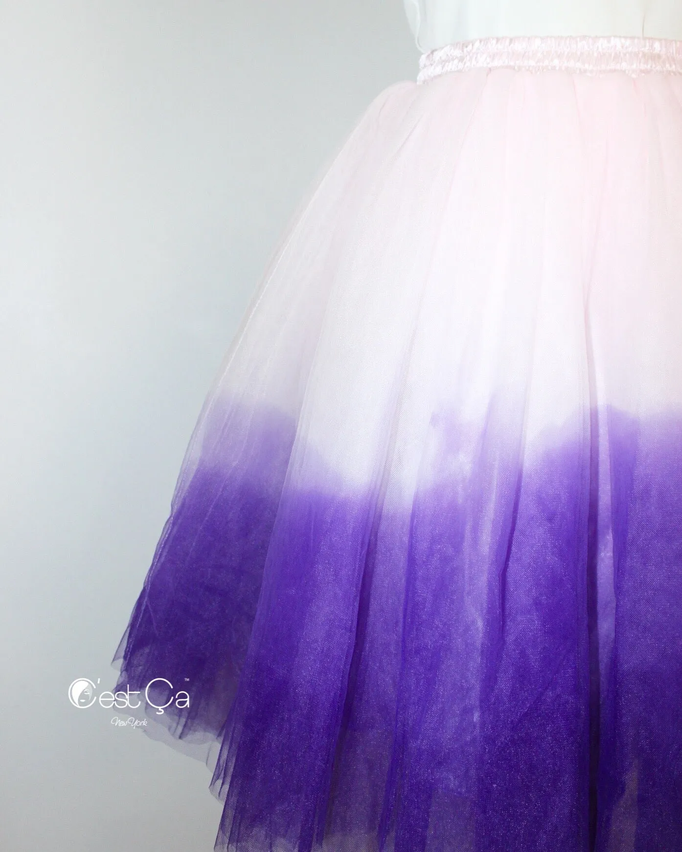 Clarisa Ombre Tulle Skirt - Custom Dyed