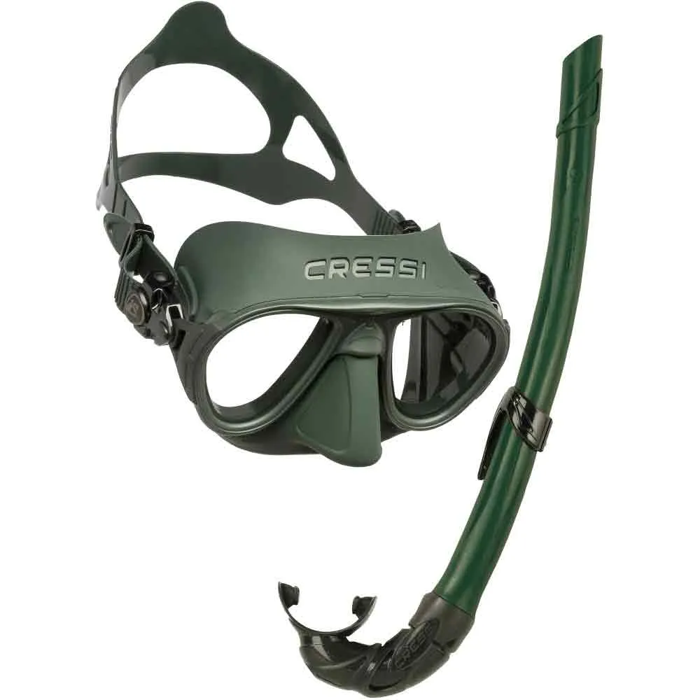 Cressi Calibro Freedive Mask and Corsica Snorkel Combo