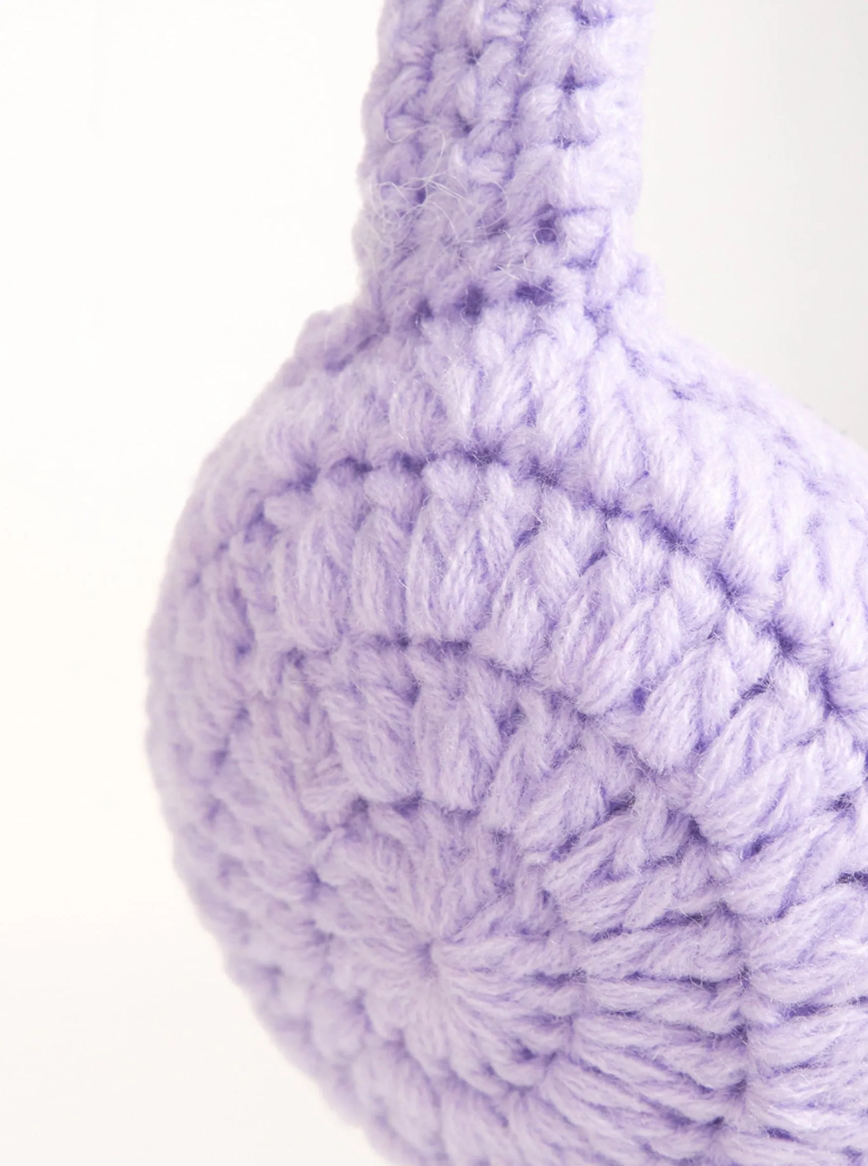 Crochet Earmuffs in Lilac