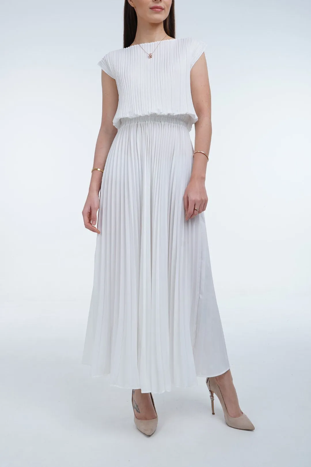 Daisy Sleeveless Narrow Waist Dress