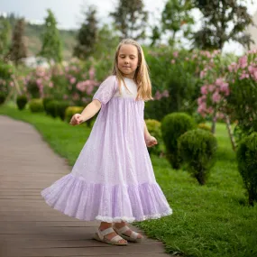 Day Dreamer- Lavender Dress with Stars for Girls