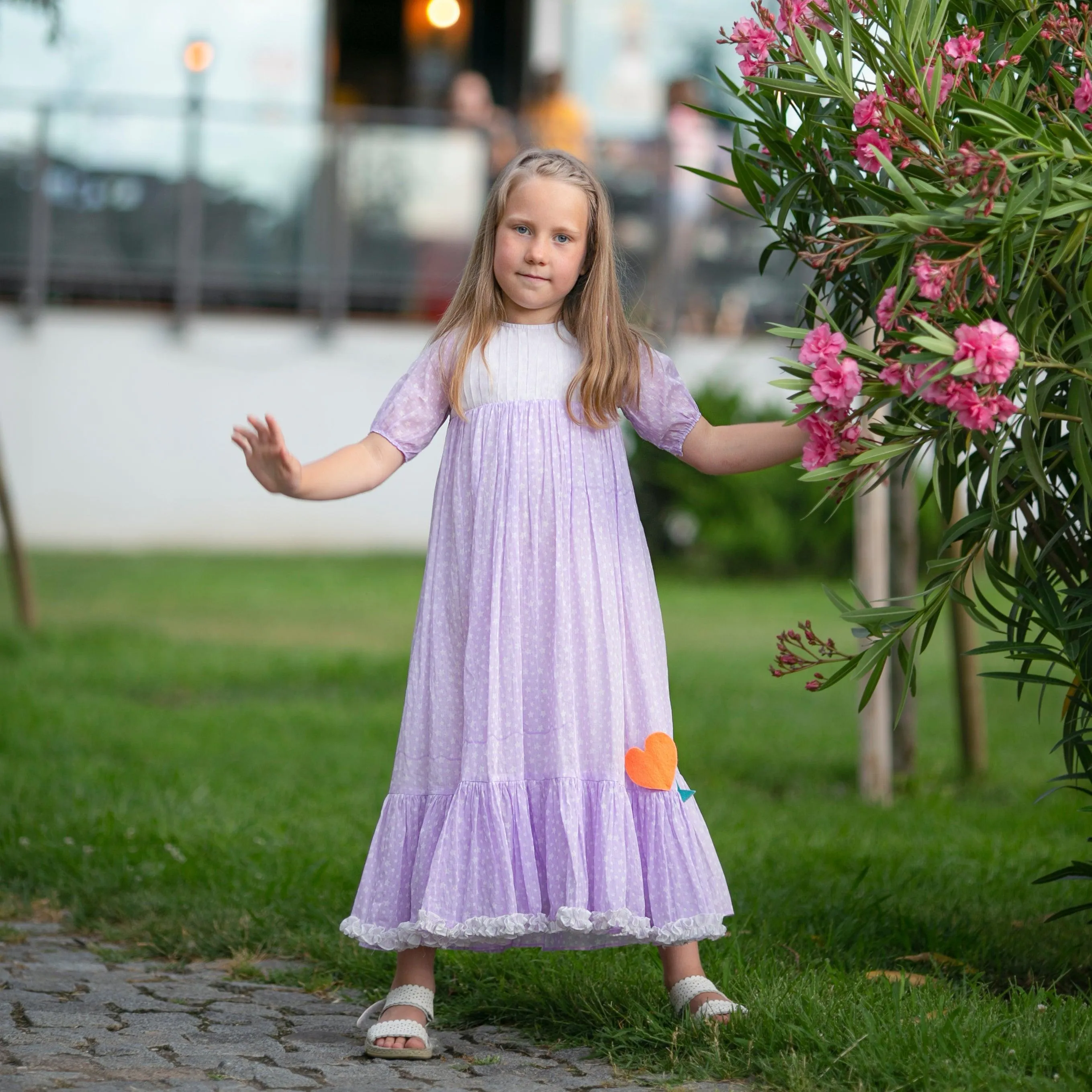 Day Dreamer- Lavender Dress with Stars for Girls