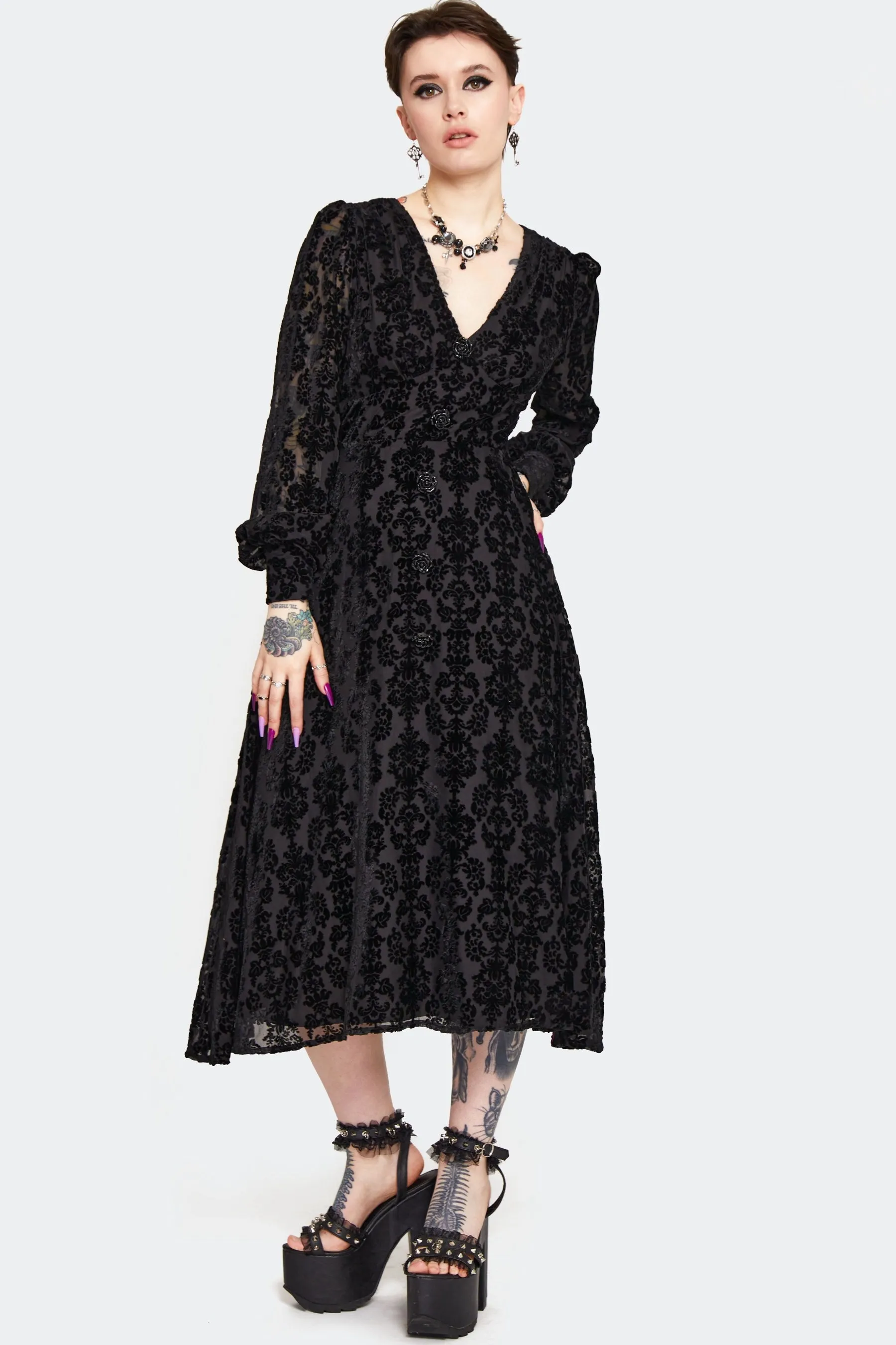 Devore Velvet Dress by Jawbreaker