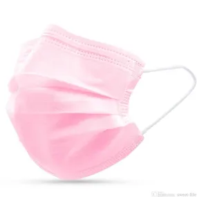 Disposable Pink Mask  (50 per box)