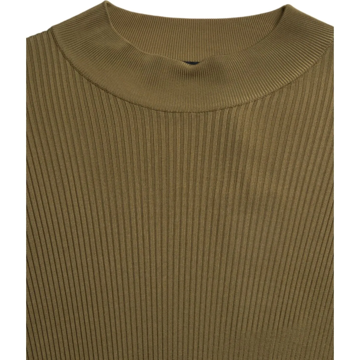 Dolce & Gabbana Army Green Viscose Crew Neck Sweater