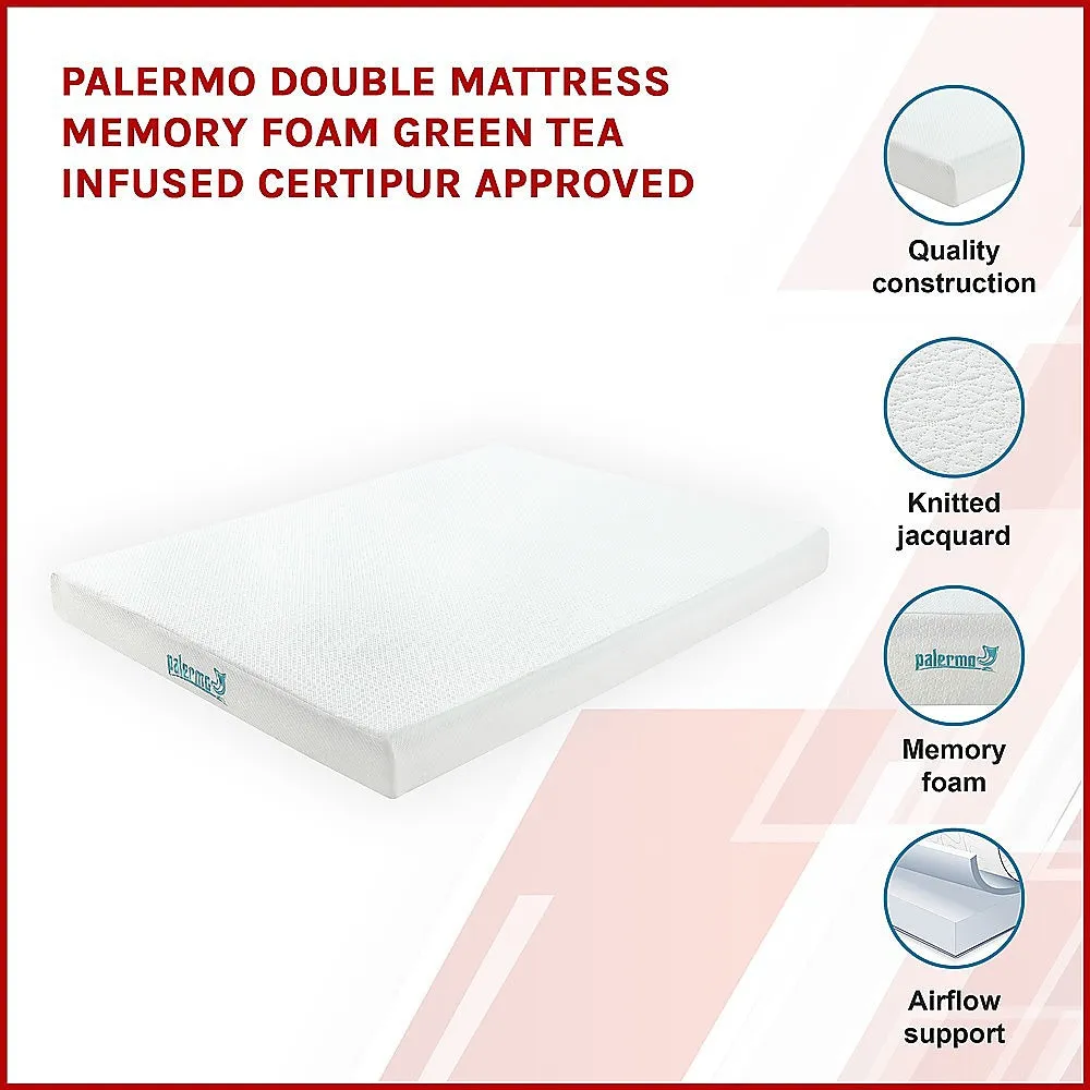 Double Memory Foam Mattress with Green Tea Infusion - Palermo