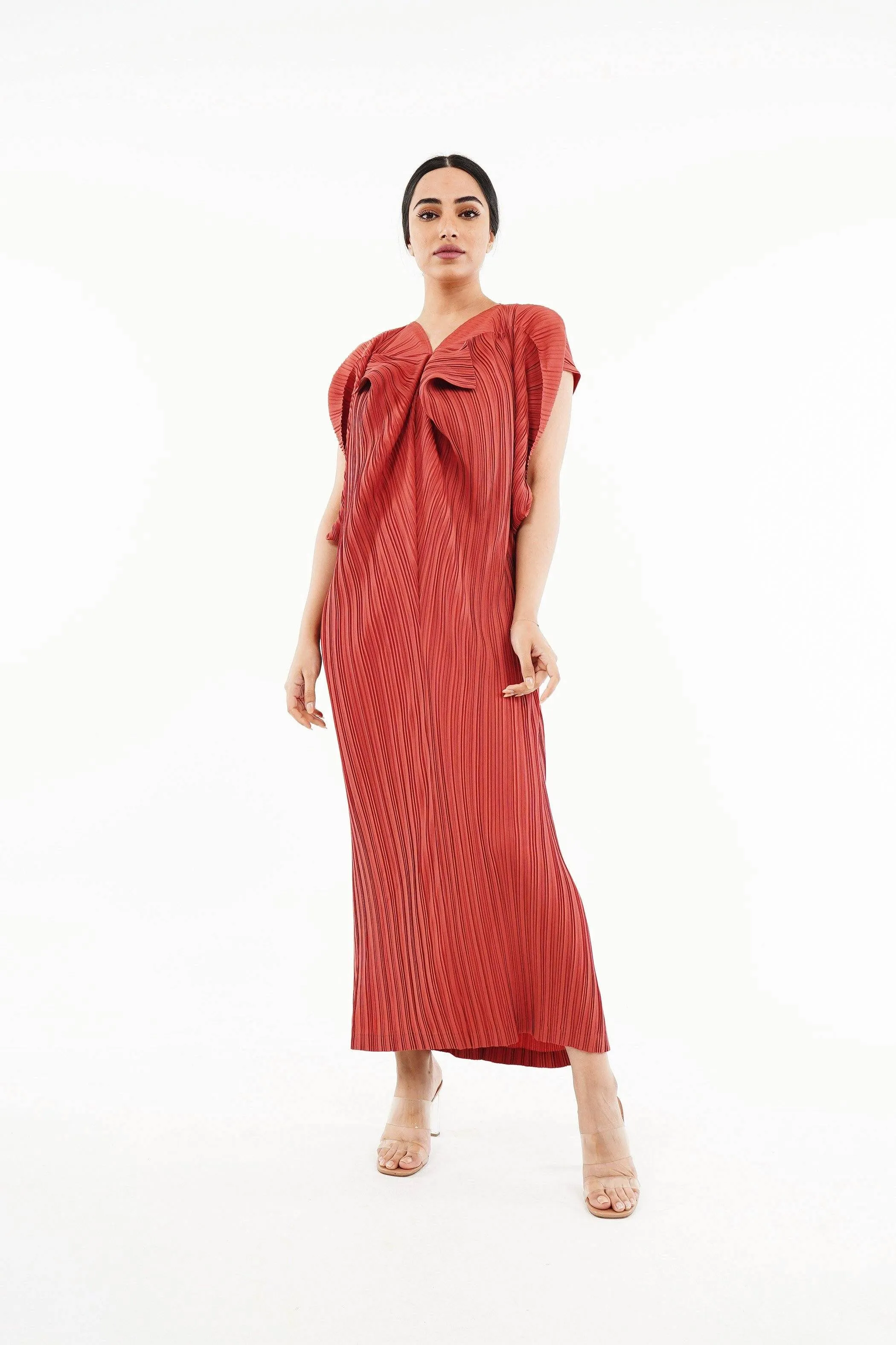 Duperre Pleated Dress With Chelsea Collar